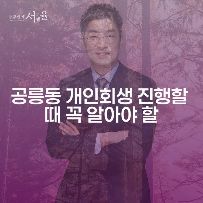공릉동 개인회생 진행할 때 꼭 알아야 할